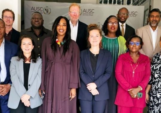 What is the AUSC’s vision for sports and sport for development in Africa over the next five years ?