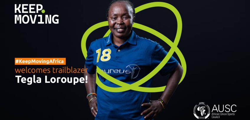 Tegla Loroupe joins AUSC "Keep Moving" campaign as Ambassador